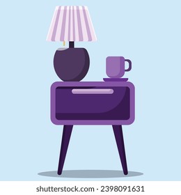 Icono de pie de noche. Submesa para el hotel, el interior, etc.