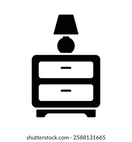 nightstand icon vector design template simple and clean