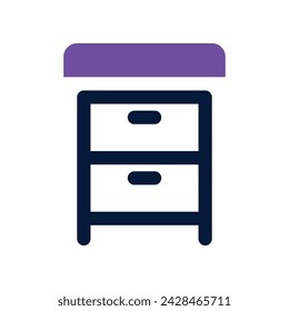nightstand icon. vector dual tone icon for your website, mobile, presentation, and logo design.