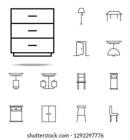 nightstand icon. web icons universal set for web and mobile