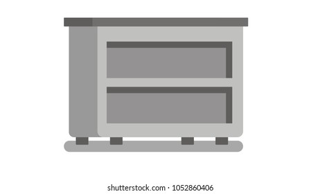 Nightstand isolated vector illustration
