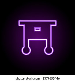 nightstand neon icon. Elements of Furniture set. Simple icon for websites, web design, mobile app, info graphics