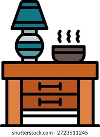 Nightstand New Creative Icon Design Vector