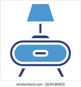 Elemento de icono de mesa de noche para diseño