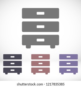 Nightstand Vector icon