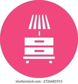 Nightstand Vector Icon Design Illustration