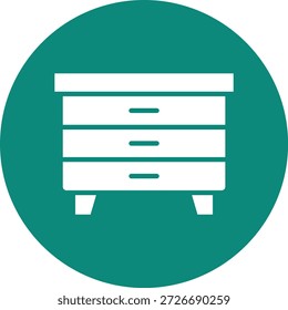 Nightstand Vector Icon Design Illustration
