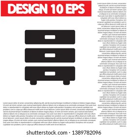 Nightstand Vector icon . Lorem Ipsum Illustration design