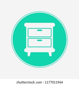 Nightstand vector icon sign symbol