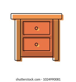 nightstand vector illustration