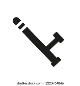 Nightstick icon. Trendy Nightstick logo concept on white background from law and justice collection. Suitable for use on web apps, mobile apps and print media.