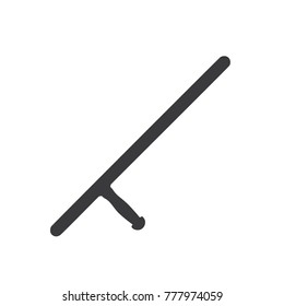 Nightstick icon, vector illustration design. Police collection.
