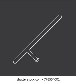 Nightstick icon, vector illustration design. Police collection.