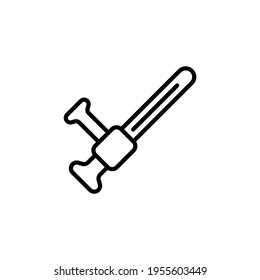 Nightstick Symbol in Vektorgrafik. Logotyp