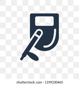 Nightstick vector icon isolated on transparent background, Nightstick transparency concept can be used web and mobile