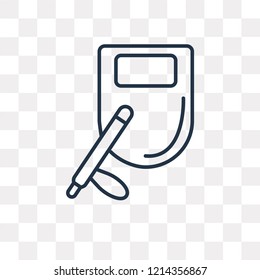 Nightstick vector outline icon isolated on transparent background, high quality linear Nightstick transparency concept can be used web and mobile