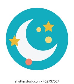Nighttime Colored Vector Icon