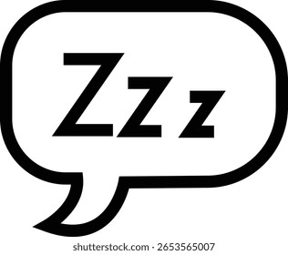 Nighttime icon, views: moon outside, starry sky, distant lights, Sleep. Rest, bed, pillow, pictogram silhouette, do not disturb silence status moon crescent with symbol glyph image clipart