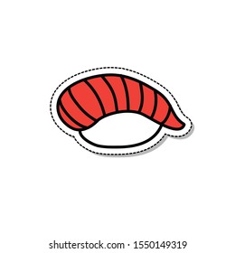 nigiri doodle icon, vector illustration