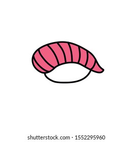 nigiri doodle icon, vector illustration 