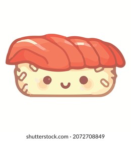 nigiri roll gradient food vector