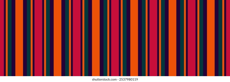 Nigure stripe lines vertical, minimal vector seamless fabric. Domfortable background pattern textile texture in dark and bright colors palette.