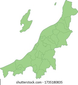 Niigata map (color can be changed)