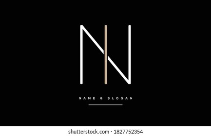 NI,IN ,N ,I  Abstract Letters Logo Monogram