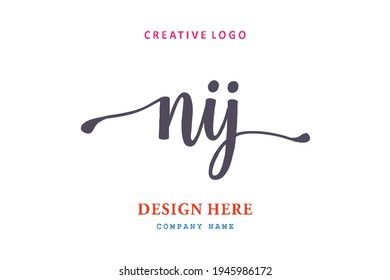 NIJ lettering logo is simple, easy to understand and authoritative