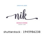 NIK lettering logo is simple, easy to understand and authoritative