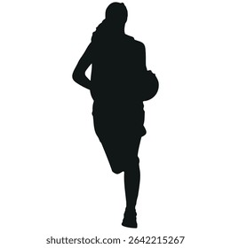 Nike Basketball vorwärts Stock Vektorfoto schwarz-weiß eps ai Illustration Silhouette Grafik Design Hintergrund Vorlage