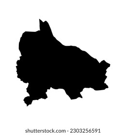 Niksic Municipality map, administrative subdivision of Montenegro. Vector illustration.