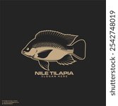 NILE TILAPIA VECTOR FOR FISH LOGO COMPANY