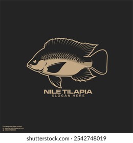 NILO TILÁPIA VETOR PARA EMPRESA DE LOGOTIPO DE PEIXE