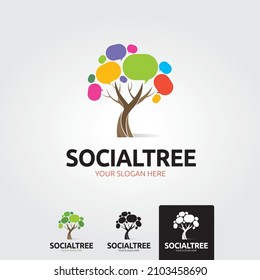 nimal social logo template - vector illustration