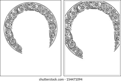 Nimbus1-2 outline vector graphics. Vector illustration, digital art