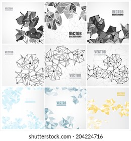 Nine abstract backgrounds