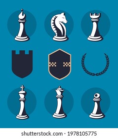 nine chess game set items