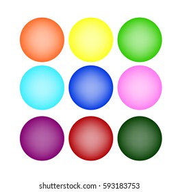 Nine circles of color