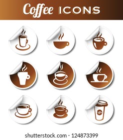 Nine Coffee Stickers