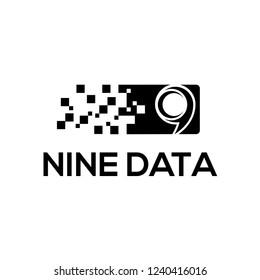 Nine Data/Technology Logo Design Inspiration