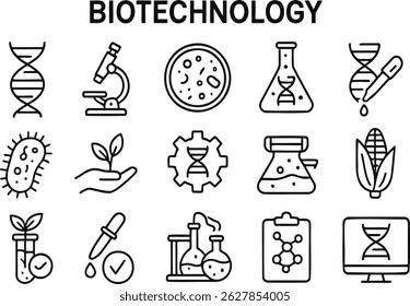 Nine distinct icons illustrate various aspects of neuroscience, showcasing brains, neurons, and cognitive functions in a clean, minimalist style on a white background.