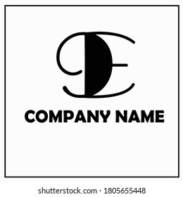 kombiniertes Logo aus neun und e Alphabeten