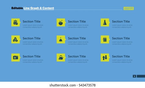 Nine Elements List Slide Template