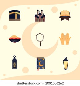 nine hajj mabrour set icons