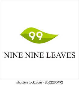 NUEVE NUEVE HOJAS PLANTILLA DE LOGOTIPO ABSTRACTO