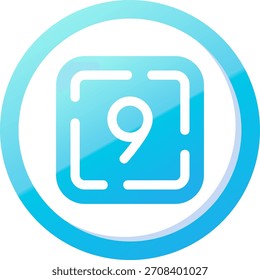 Neun Linien, Vektorsymbol-Design