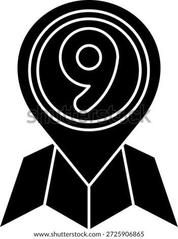 Nine Line vector Icon Design