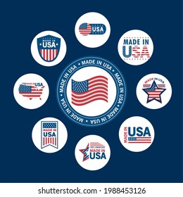 nine made in usa set seals