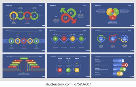 Nine Marketing Slide Templates Set